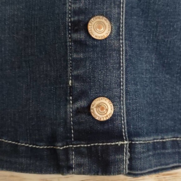 Wallflower Denim Button Front Skirt Juniors 18W - Picture 5 of 11